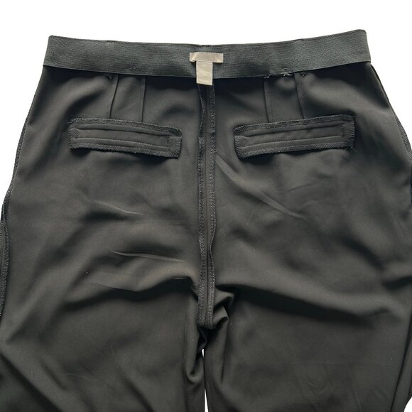 Wide Leg Pants. Black Trouser, High Waist,Pleated. Elastic waistband. Size 14. - Picture 11 of 14